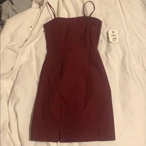 Altar’d state maroon mini dress
